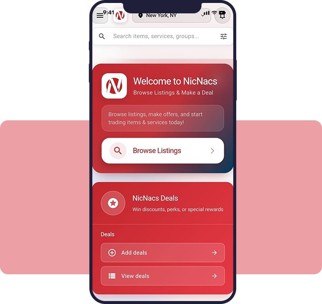 NicNacs app preview